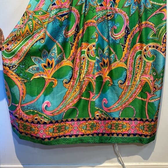 Vintage Keyloun Maxi Dress, Zip Front Size 12. - Picture 8 of 16